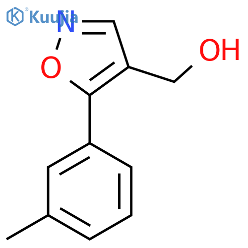 (5-(m-Tolyl)isoxazol-4-yl)methanol structure