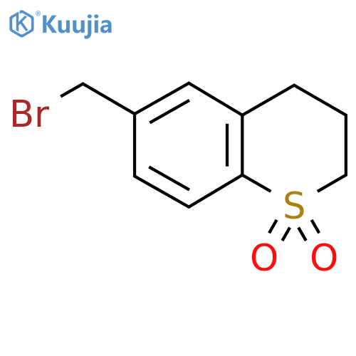 6-(bromomethyl)-3,4-dihydro-2H-1lambda6-benzothiopyran-1,1-dione structure