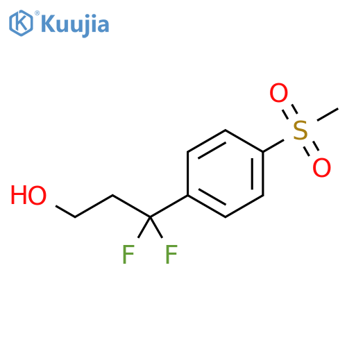 3,3-difluoro-3-(4-methanesulfonylphenyl)propan-1-ol structure
