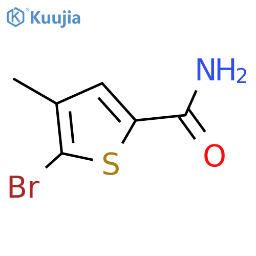 5-Bromo-4-methylthiophene-2-carboxamide structure