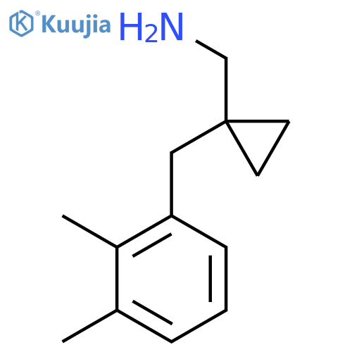 {1-(2,3-dimethylphenyl)methylcyclopropyl}methanamine structure
