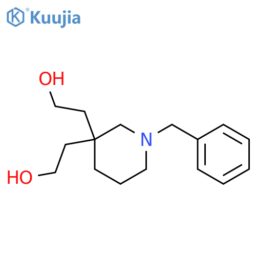 3,3-Piperidinediethanol, 1-(phenylmethyl)- structure