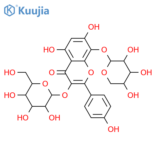 3,4',5,7,8-Pentahydroxyflavone; 3-O-β-D-Glucopyranoside, 8-O-α-L-arabinopyranoside structure