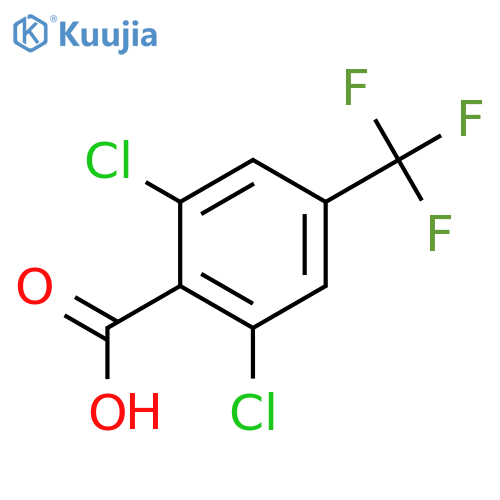 2,6-Dichloro-4-(trifluoromethyl)benzoic acid structure