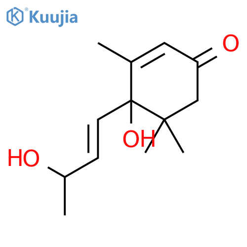 2-Cyclohexen-1-one,4-hydroxy-4-[(1E,3S)-3-hydroxy-1-butenyl]-3,5,5-trimethyl-, (4S)- structure