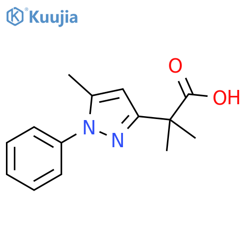 α,α,5-Trimethyl-1-phenyl-1H-pyrazole-3-acetic acid structure