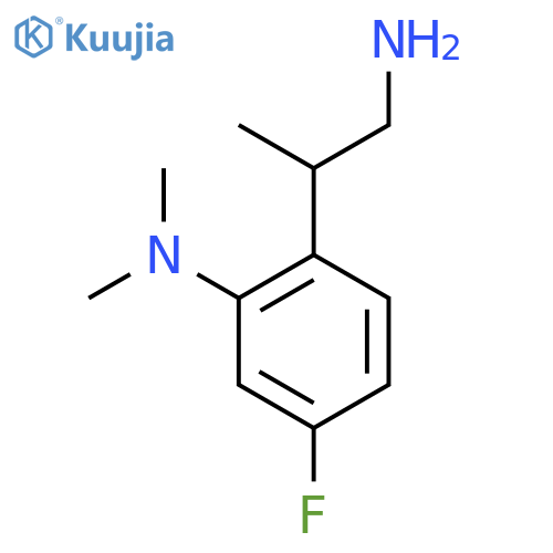 2-(1-aminopropan-2-yl)-5-fluoro-N,N-dimethylaniline structure