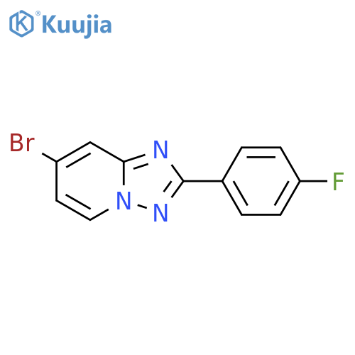 [1,2,4]Triazolo[1,5-a]pyridine, 7-bromo-2-(4-fluorophenyl)- structure