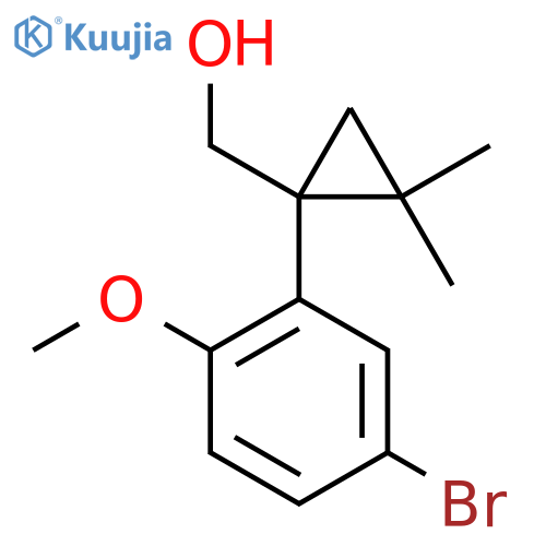 1-(5-bromo-2-methoxyphenyl)-2,2-dimethylcyclopropylmethanol structure