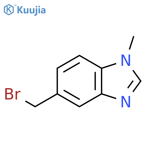 5-(bromomethyl)-1-methyl-1H-1,3-benzodiazole structure