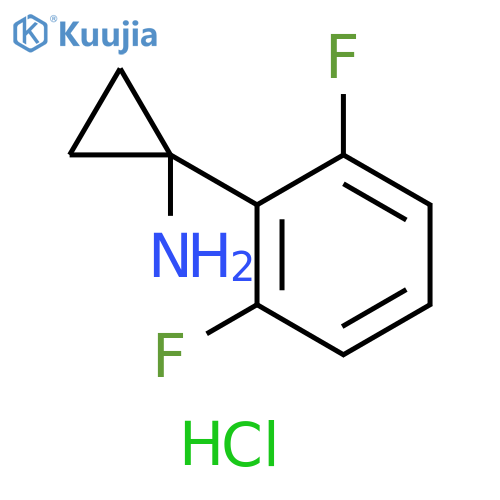 1-(2,6-difluorophenyl)cyclopropan-1-amine hydrochloride structure