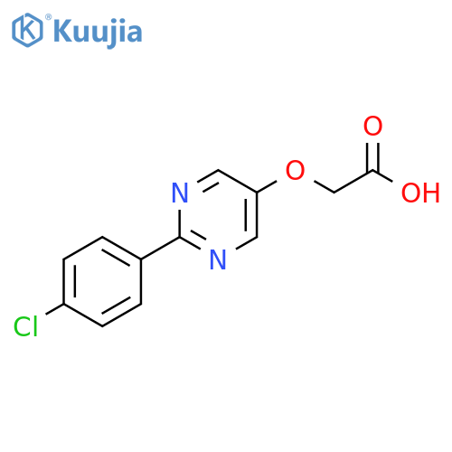 Acetic acid, 2-[[2-(4-chlorophenyl)-5-pyrimidinyl]oxy]- structure