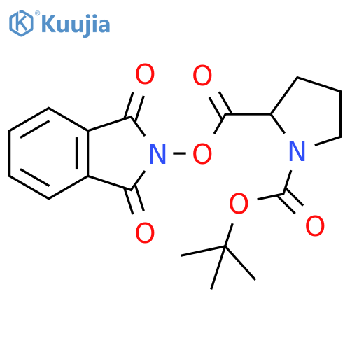 1-tert-butyl
2-(1,3-dioxo-2,3-dihydro-1H-isoindol-2-yl)
pyrrolidine-1,2-dicarboxylate structure