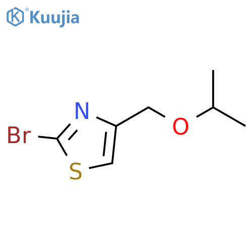 2-\u200bBromo-\u200b4-\u200b(1-\u200bmethylethoxy)\u200bmethyl\u200b-thiazole structure