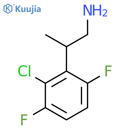 2-(2-chloro-3,6-difluorophenyl)propan-1-amine structure