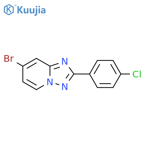 7-Bromo-2-(4-chlorophenyl)-[1,2,4]triazolo[1,5-a]pyridine structure