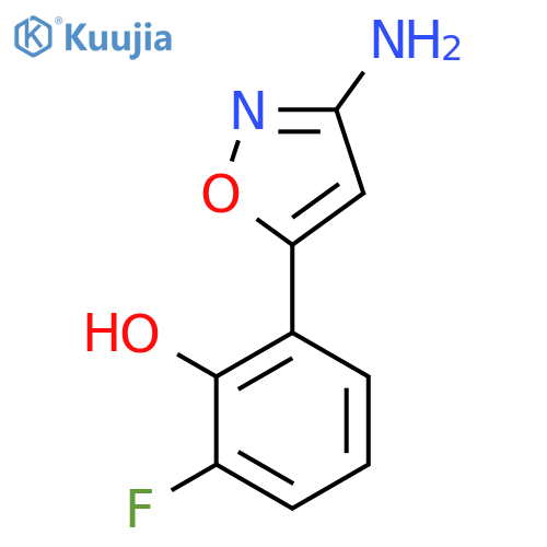 2-(3-amino-1,2-oxazol-5-yl)-6-fluorophenol structure