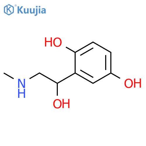 2-1-hydroxy-2-(methylamino)ethylbenzene-1,4-diol structure