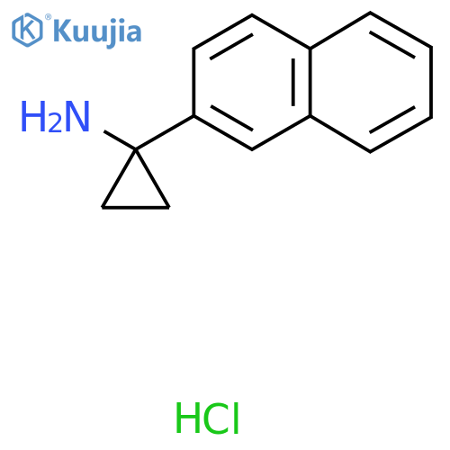1-(naphthalen-2-yl)cyclopropan-1-amine hydrochloride structure