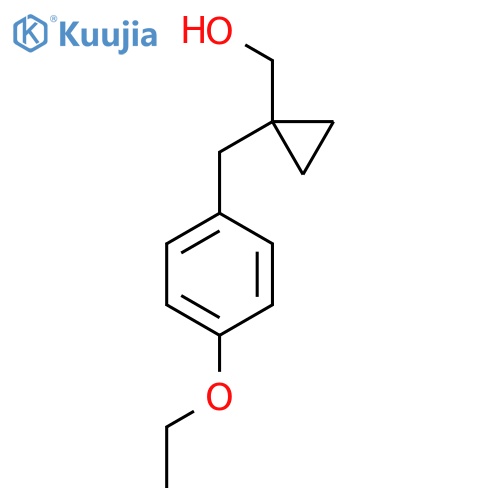 {1-(4-ethoxyphenyl)methylcyclopropyl}methanol structure