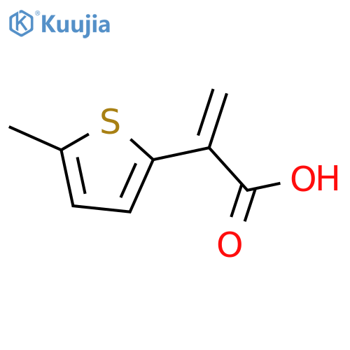 2-(5-methylthiophen-2-yl)prop-2-enoic acid structure