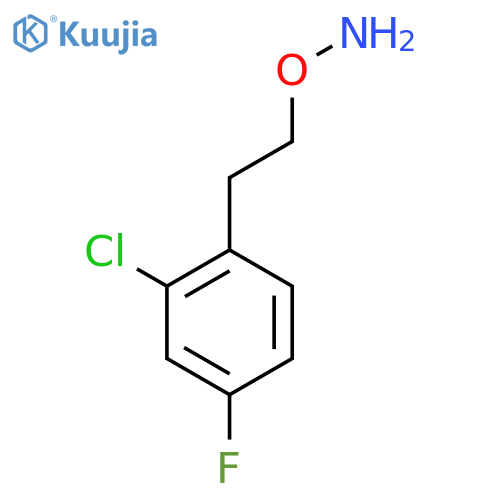 O-2-(2-chloro-4-fluorophenyl)ethylhydroxylamine structure