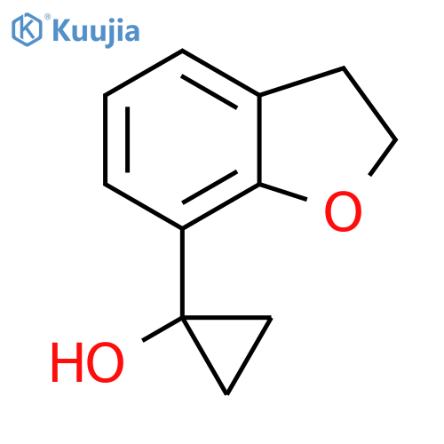 1-(2,3-dihydro-1-benzofuran-7-yl)cyclopropan-1-ol structure