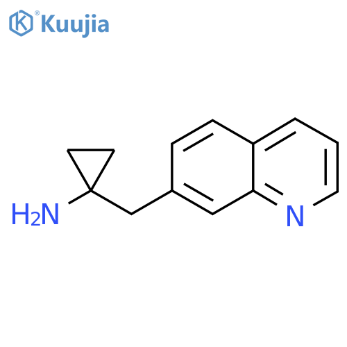 1-(quinolin-7-yl)methylcyclopropan-1-amine structure