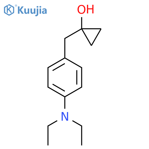 1-{4-(diethylamino)phenylmethyl}cyclopropan-1-ol structure