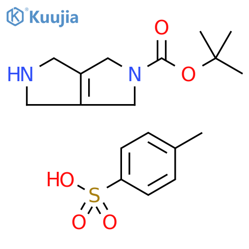 tert-butyl 2,3,4,6-tetrahydro-1H-pyrrolo[3,4-c]pyrrole-5-carboxylate;4-methylbenzenesulfonic acid structure
