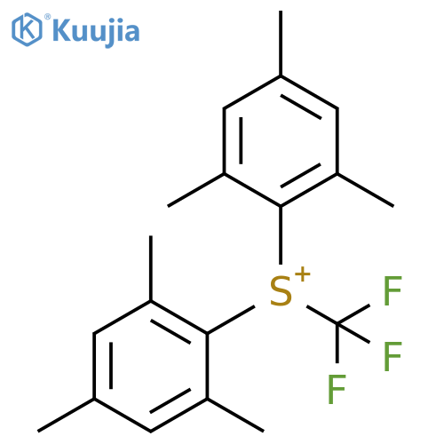 (Trifluoromethyl)bis(2,4,6-trimethylphenyl)sulfonium structure