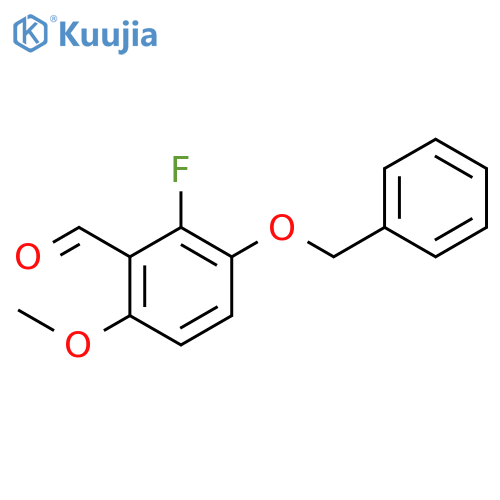 3-(Benzyloxy)-2-fluoro-6-methoxybenzaldehyde structure