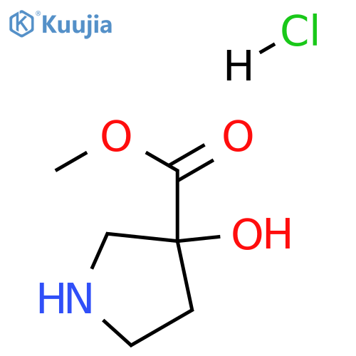 methyl 3-hydroxypyrrolidine-3-carboxylate hydrochloride structure