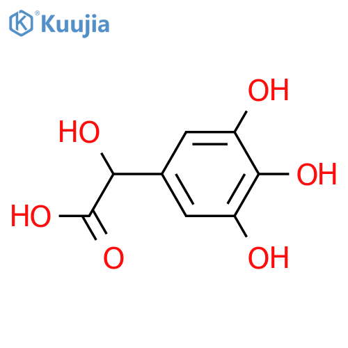 Benzeneacetic acid, a,3,4,5-tetrahydroxy- structure