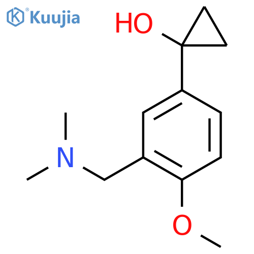1-{3-(dimethylamino)methyl-4-methoxyphenyl}cyclopropan-1-ol structure