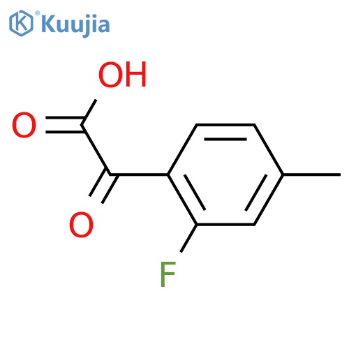 2-(2-fluoro-4-methylphenyl)-2-oxoacetic acid structure