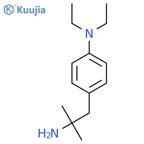 4-(2-amino-2-methylpropyl)-N,N-diethylaniline structure