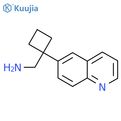 1-(quinolin-6-yl)cyclobutylmethanamine structure