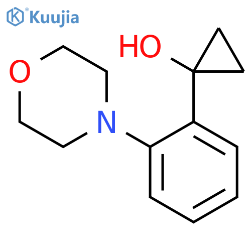 1-2-(morpholin-4-yl)phenylcyclopropan-1-ol structure