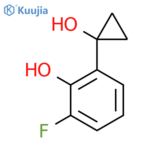 2-fluoro-6-(1-hydroxycyclopropyl)phenol structure