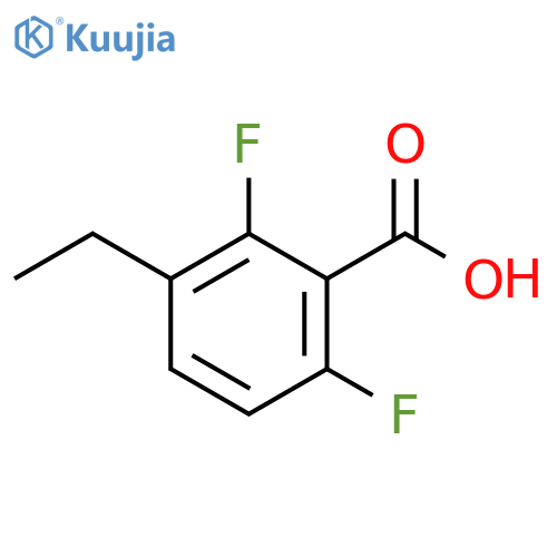 Benzoic acid, 3-ethyl-2,6-difluoro- structure