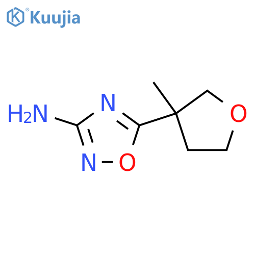 5-(3-Methyloxolan-3-yl)-1,2,4-oxadiazol-3-amine structure