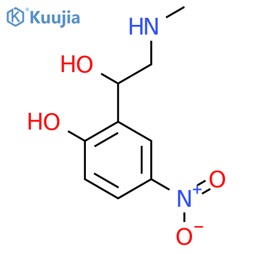 2-1-hydroxy-2-(methylamino)ethyl-4-nitrophenol structure