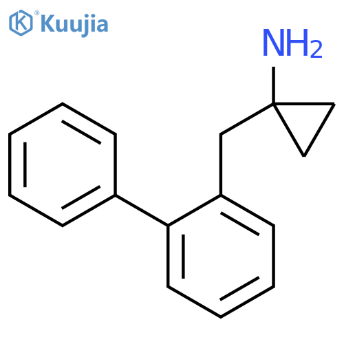 1-(2-phenylphenyl)methylcyclopropan-1-amine structure