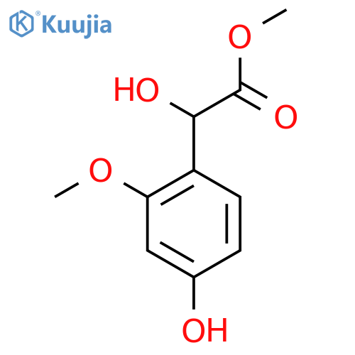 methyl 2-hydroxy-2-(4-hydroxy-2-methoxyphenyl)acetate structure