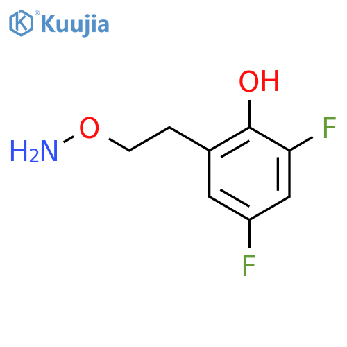 2-2-(aminooxy)ethyl-4,6-difluorophenol structure