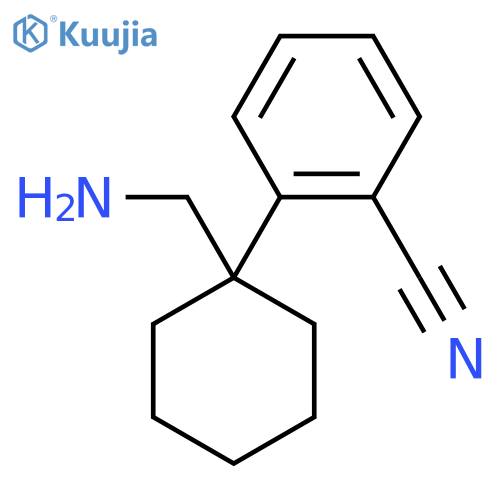 2-1-(aminomethyl)cyclohexylbenzonitrile structure
