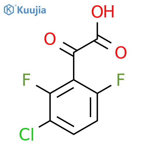 2-(3-chloro-2,6-difluorophenyl)-2-oxoacetic acid structure