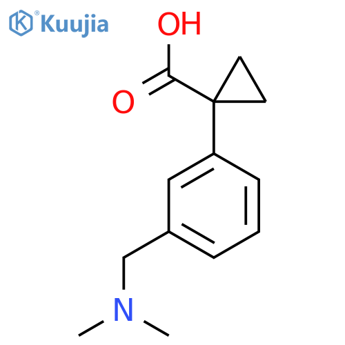 1-{3-(dimethylamino)methylphenyl}cyclopropane-1-carboxylic acid structure