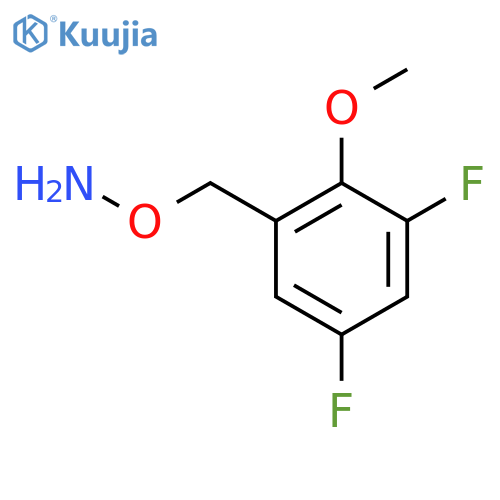 O-(3,5-difluoro-2-methoxyphenyl)methylhydroxylamine structure